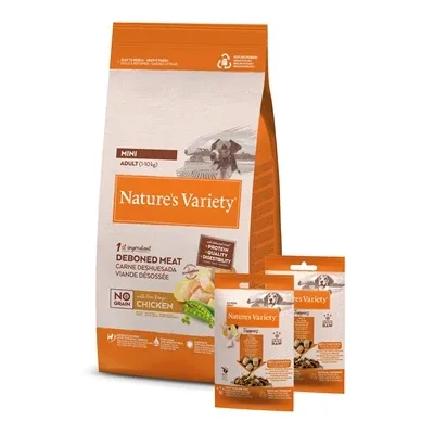Natures Variety Adult Mini Chicken Graanvrij 2 Freeze Dried Toppers - 1,5 kg
