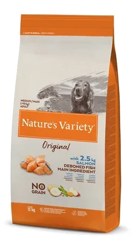 Natures Variety Original Adult Medium Maxi Salmon No Grain - 12 kg