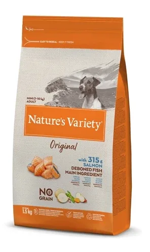 Natures Variety Original Adult Mini Salmon No Grain - 1,5 kg