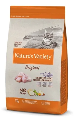 Natures Variety Original Sterilized Turkey No Grain - 7 kg