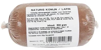 Naturis Konijn Kalkoen - 500 gr