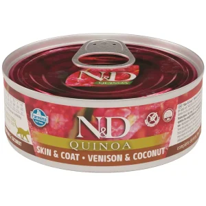 N&D Quinoa Wet Cat Skin and Coat Venison