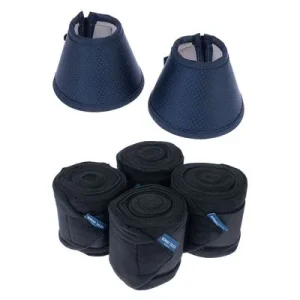 Nomad Tales fleece bandages voor paarden, zwart