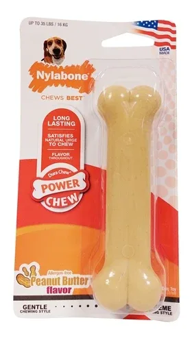 Nylabone Dura Chew Pindakaas voor Harde Bijters Hypoallergeen - 16 kg