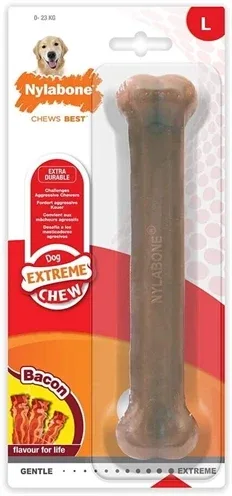 Nylabone Dura Chew voor Harde Bijters Baconsmaak - 23 kg