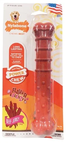 Nylabone Textured Dura Chew Beef Jerkey voor Harde Bijters - 23 kg