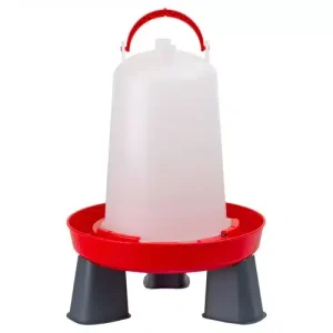 Olba drinkbak met pootjes 1.5 l Rood