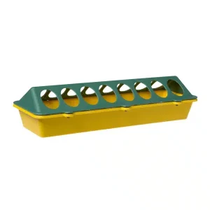 Olba Kuikenvoerbak plastic Geel|Groen 30 cm