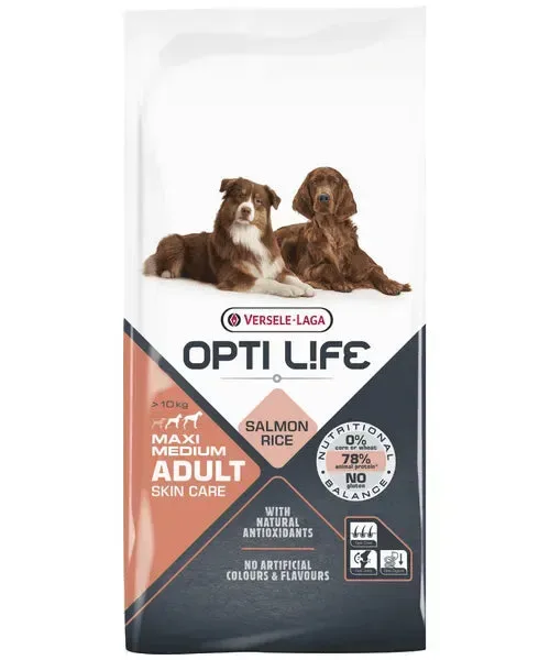 Opti Life Adult Skin Care Medium & Maxi (Zalm & rijst)
