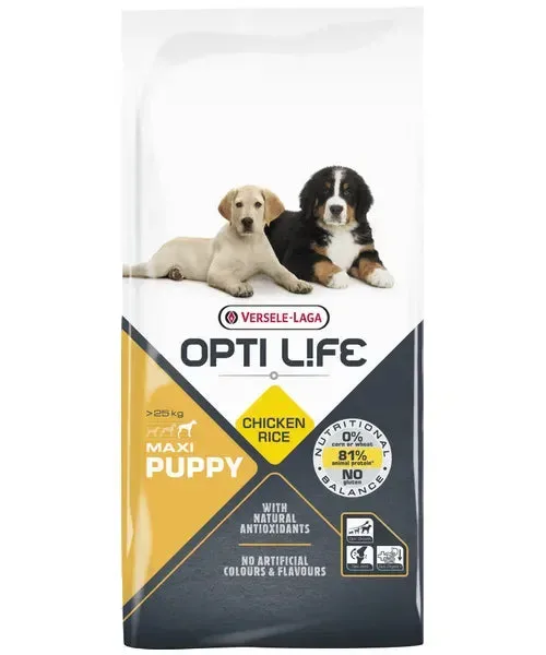 Opti Life Puppy Maxi (op basis van Kip en Rijst)