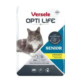 Opti Life Senior chunks in bouillon - Natvoer - Kip 85 g - Natvoer - Pets Place