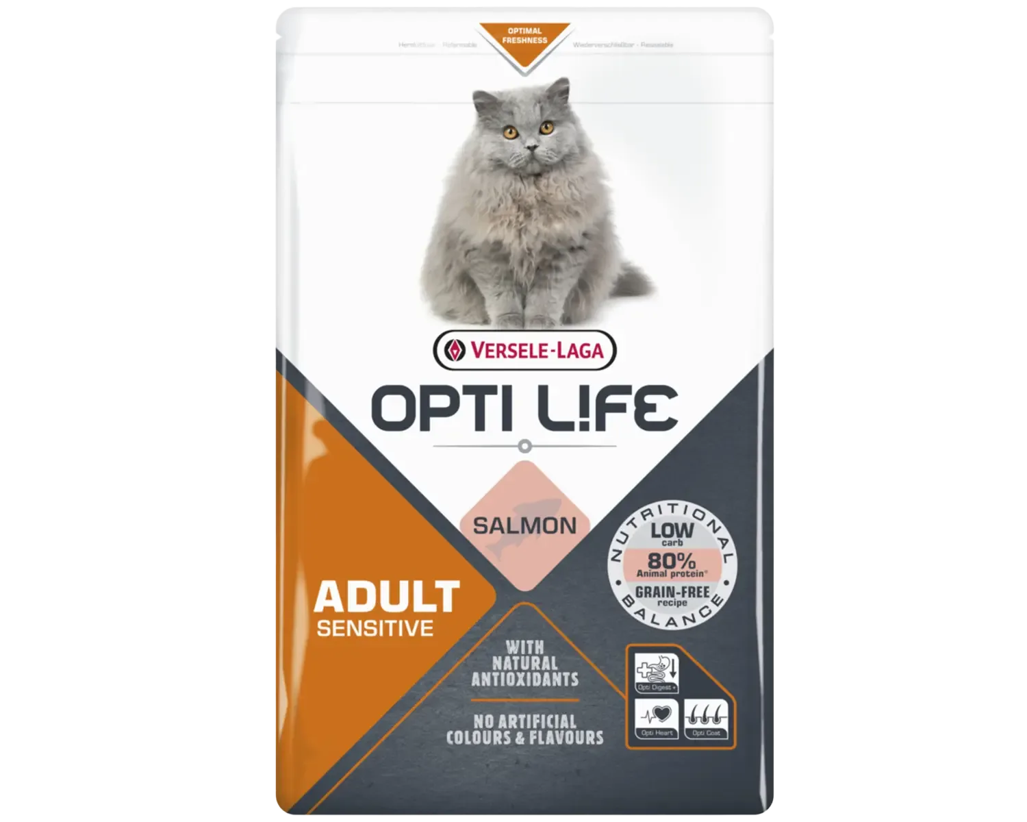 Opti Life Sensitive Zalm Kattenvoeding 2.5 kg