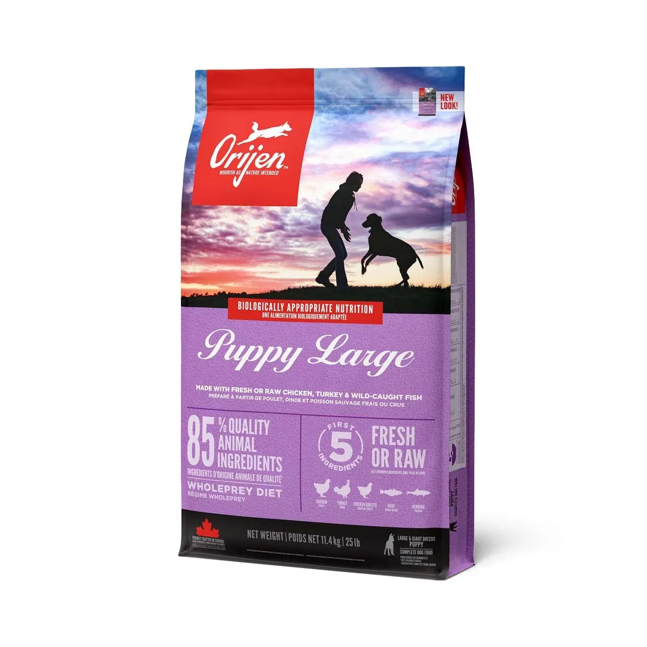 Orijen Puppy Large Breed Whole Prey - Hondenvoer - 6 Kilogram - kip