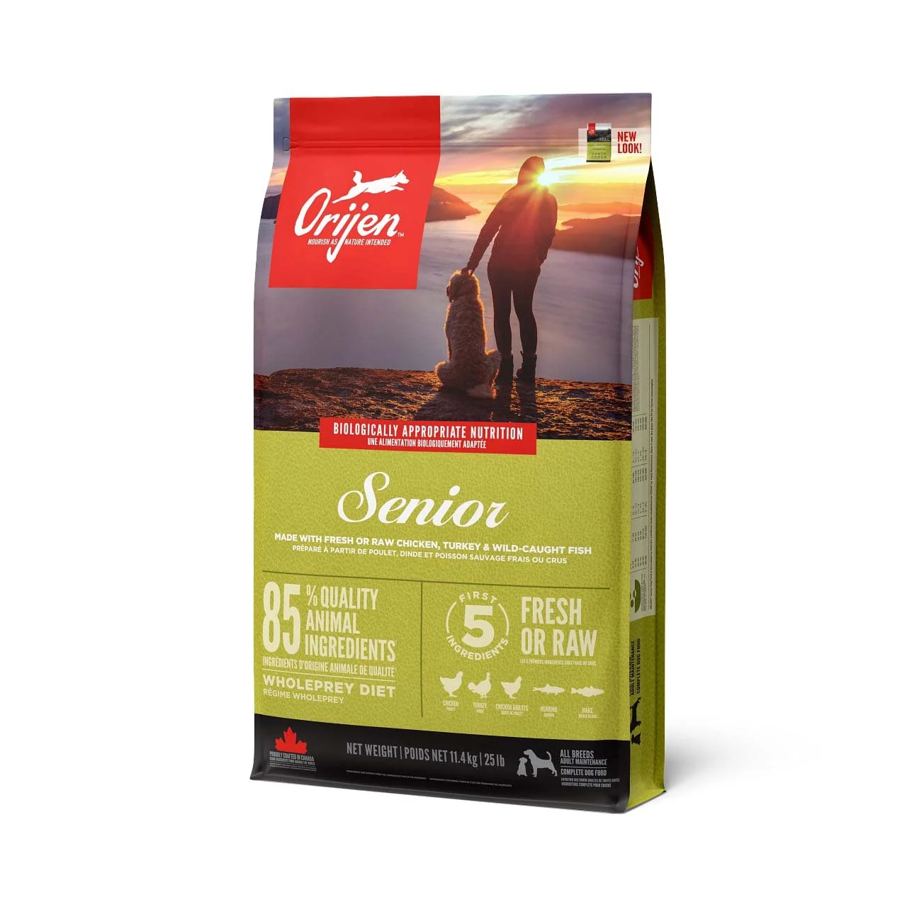 Orijen Senior Dog Whole Prey - Hondenvoer - 11.4 Kilogram - kip