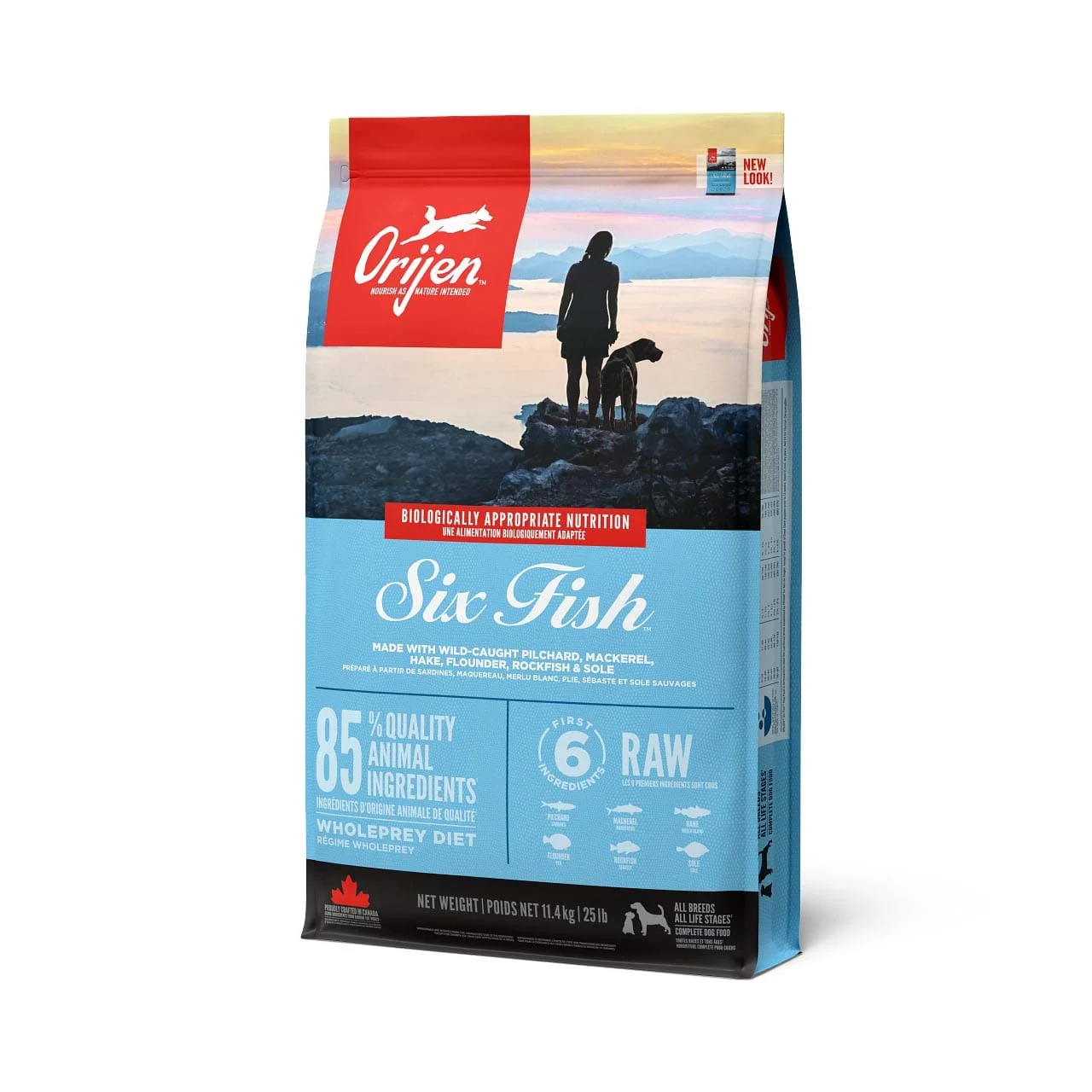 Orijen Six Fish Dog Whole Prey - Hondenvoer - 11.4 Kilogram - vis