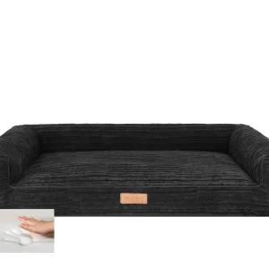 Orthopedische hondenmand Bed Rib Zwart 100cm