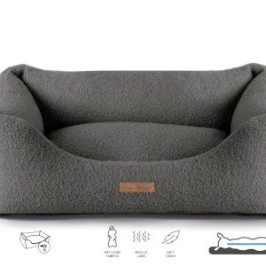 Orthopedische Hondenmand Boucle Antraciet