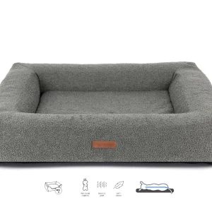 Orthopedische Hondenmand Boucle Antraciet Rechthoek