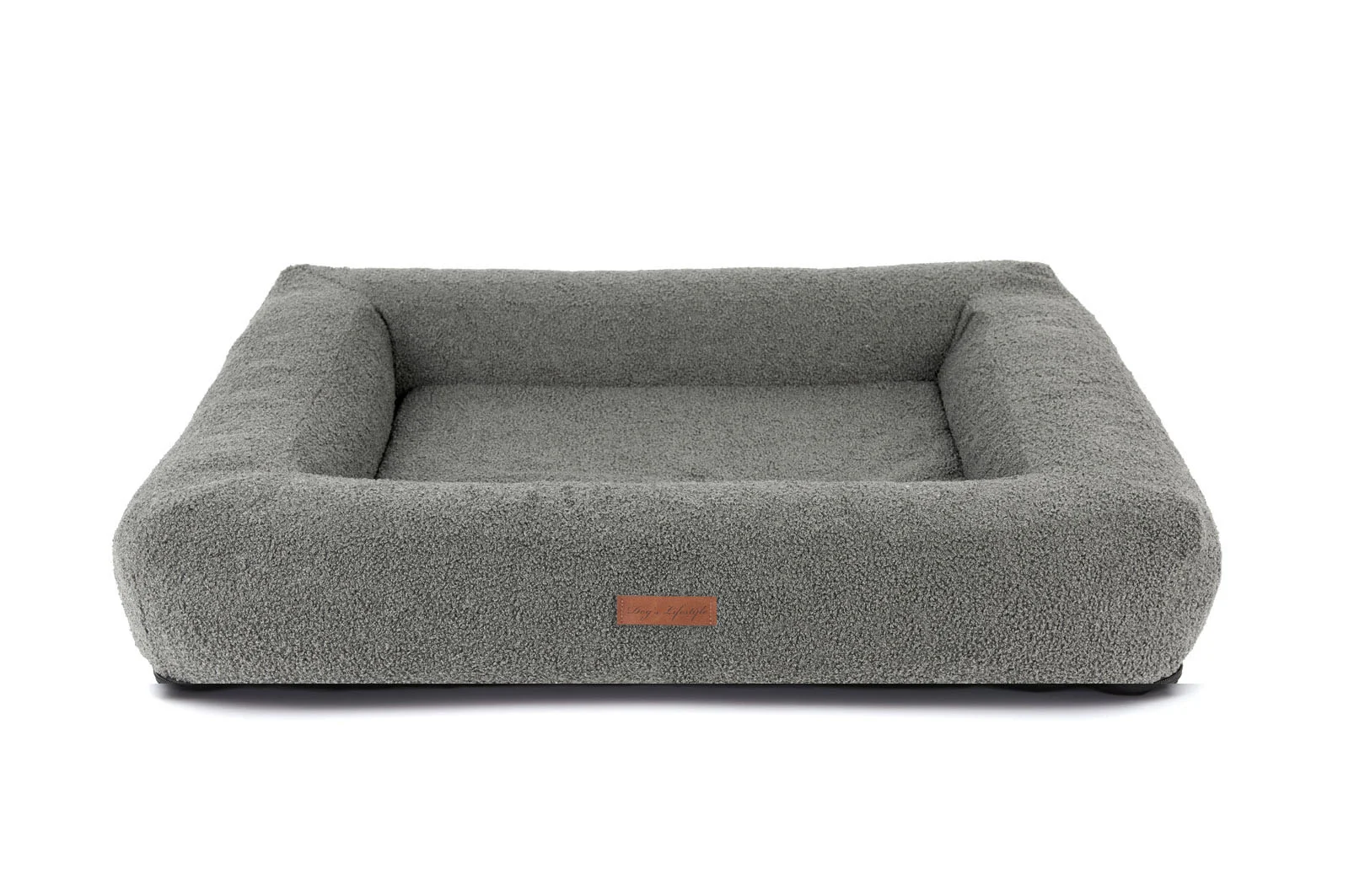 Orthopedische Hondenmand Boucle Mosgroen Rechthoek - Image 2