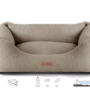 Orthopedische Hondenmand Boucle Taupe