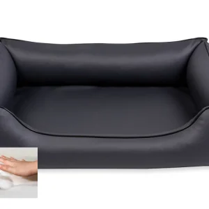 Orthopedische hondenmand Eco-Leer Antraciet 120cm