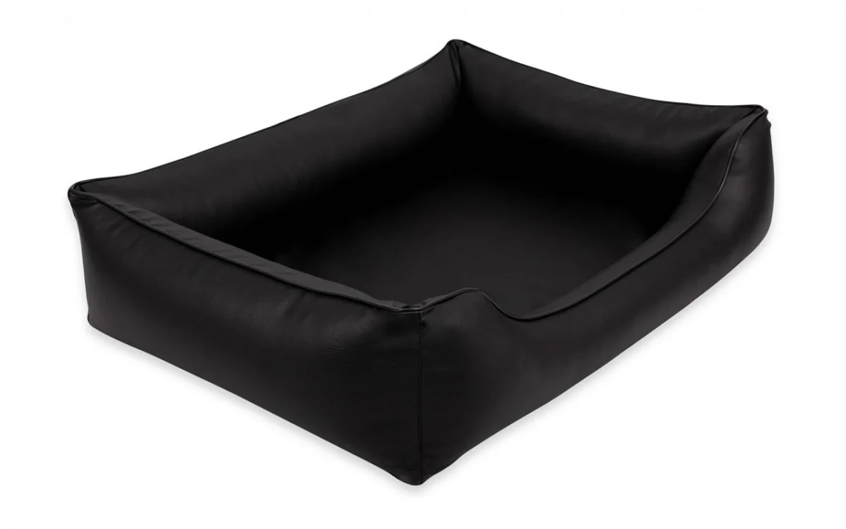 Orthopedische hondenmand Eco-Leer Zwart - Image 2