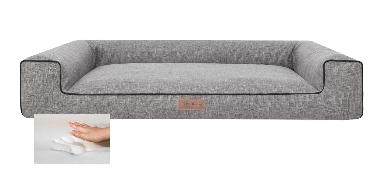 Orthopedische hondenmand Lounge Bed Inari Grijs
