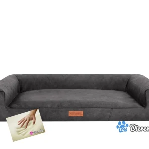 Orthopedische hondenmand lounge bed Indira Misty antraciet