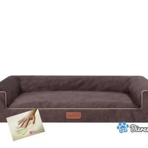Orthopedische hondenmand lounge bed indira misty bruin 100cm