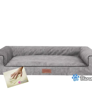 Orthopedische hondenmand lounge bed indira misty grijs