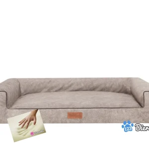 Orthopedische hondenmand lounge bed Indira Misty taupe