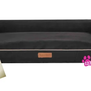 Orthopedische hondenmand Lounge Bed Indira Suedine Zwart 120cm