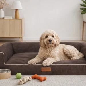 Orthopedische Hondenmand Lounge Bed Misty Bruin
