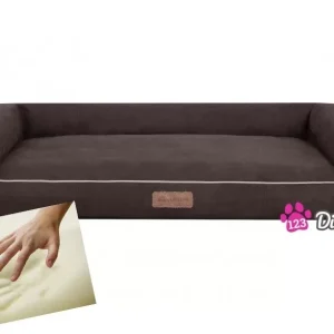 Orthopedische hondenmand Lounge Bed Suedine Bruin 100 cm