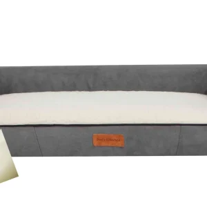 Orthopedische hondenmand Lounge Bed Suedine Deluxe Grijs 120cm