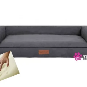 Orthopedische hondenmand Lounge Bed Suedine Grijs 100 cm