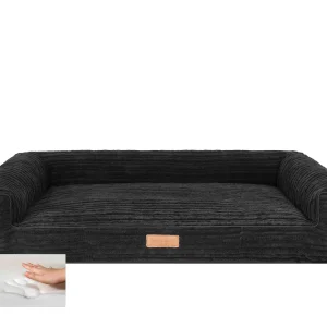 Orthopedische hondenmand Lounge Bed Supersoft Zwart 120cm