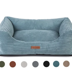Orthopedische Hondenmand Ribbed Deluxe Petrol Blauw