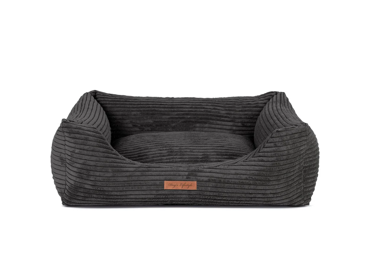 Orthopedische Hondenmand Ribbed Deluxe Zwart - Image 2