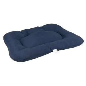 Ovaal kussen Cozmo L-80x55x10cm donkerblauw