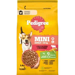 Pedigree Droog Adult Mini Rund en Groenten 1,4 kg