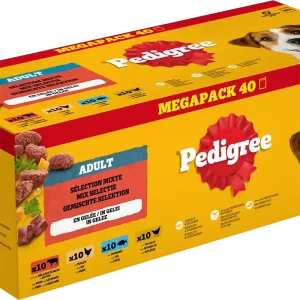 Pedigree Pouch Adult Gel Mix Sel Mp 40×100 g