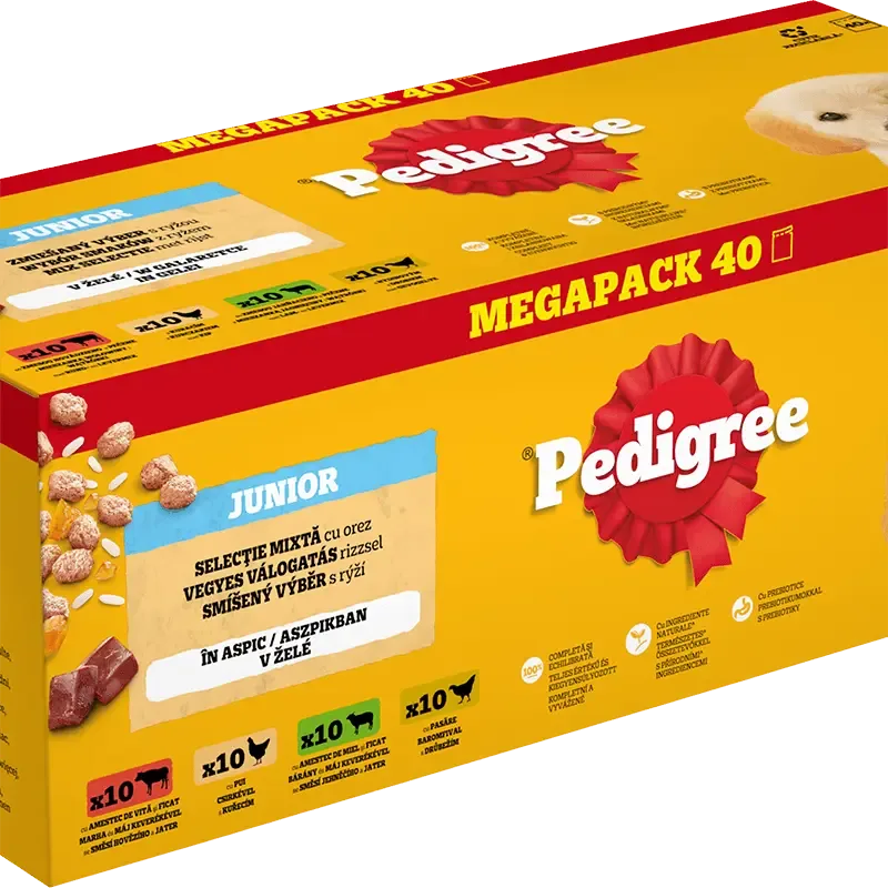 Pedigree Pouch Jun Gel Mix Sel Mp 40×100 g