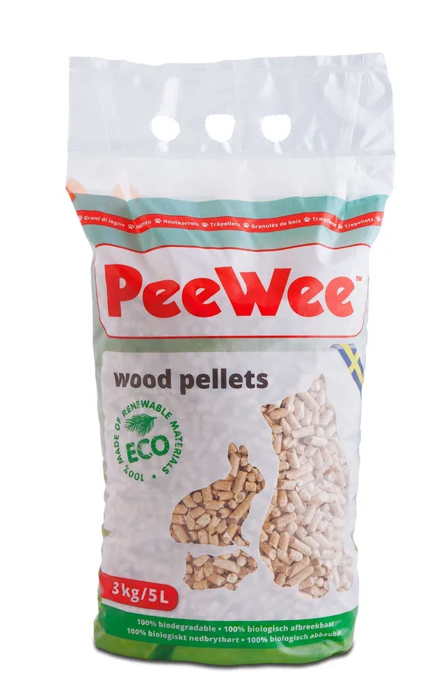 PeeWee Houtkorrels - Kattenbakvulling - 9 Kilogram