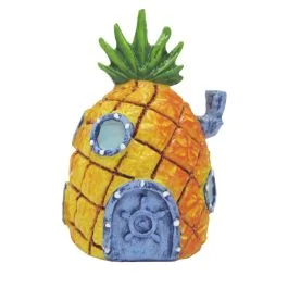 Penn Plax SpongeBob mini Ananas huis - Ornament - 7.6x2.9x9.5 cm - Ornament - Pets Place