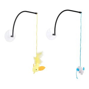 PET TOYS Kattenhengel Teaser met Zuignap 32 cm