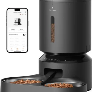 PETLIBRO Granary Duo met wifi - Automatische voerbak - Zwart - 19x34x19 cm