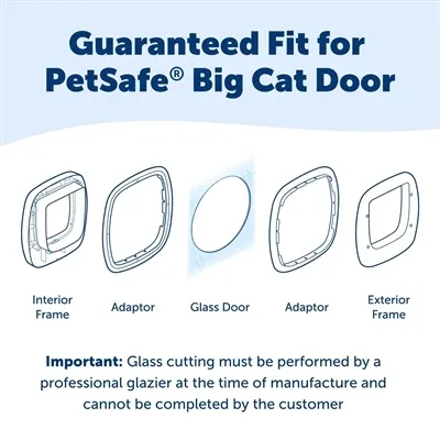 Petsafe Adapter Kattenluik Grote Kat voor Glas - Image 2