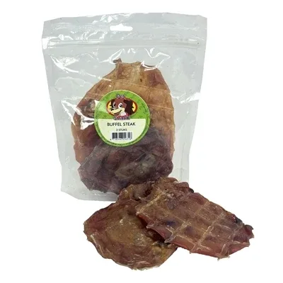 Petsnack Buffel Steak 3 St - 100 gram