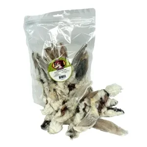 Petsnack Konijnenoren met Vacht - 200 gram